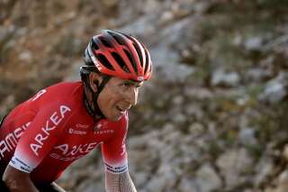 Nairo Quintana lors de la 15e étape du Tour de France entre Lyon et le Grand Colombier, le 13 septembre 2020.