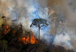 Le Brésil n'atteindra pas son objectif de réduction de la déforestation (Photo: incendie dans la forêt amazonienne Photo by CARL DE SOUZA / AFP)