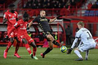 Lors du match de Ligue 1 Dijon-Monaco le 22 février 2020.