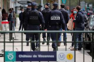 Une patrouille de police à Vincennes, près de Paris, le 29 avril 2021