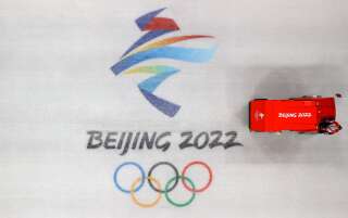 Ici, la piste de short track pour les JO de Pékin 2022 qui débutent le 4 février 2022.
