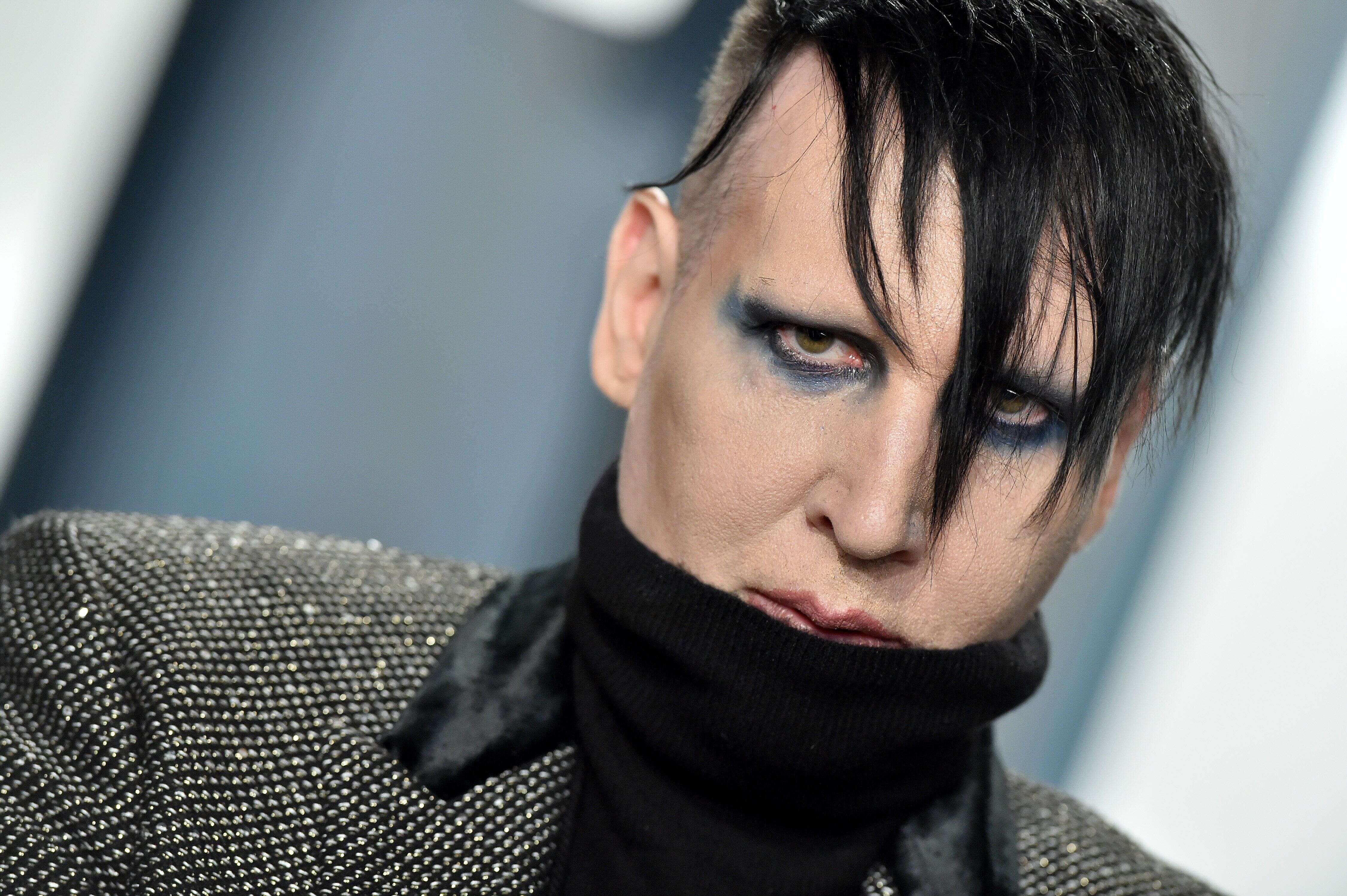 Marilyn Manson à l'after party des Oscars organisée par Vanity Fair le 9 février 2020 à Beverly Hills en Californie.