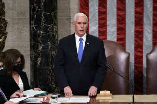 Le Vice-Président Mike Pence, ici le 7 janvier 2021 au Capitole de Washington.