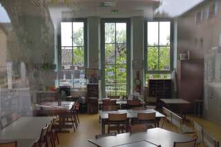 L'une des salles de classe de l'école où l'arbre est tombé à Bessens.