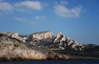 Photo prise le 9 février 2018 dans le parc national des Calanques, à côté de Marseille.
