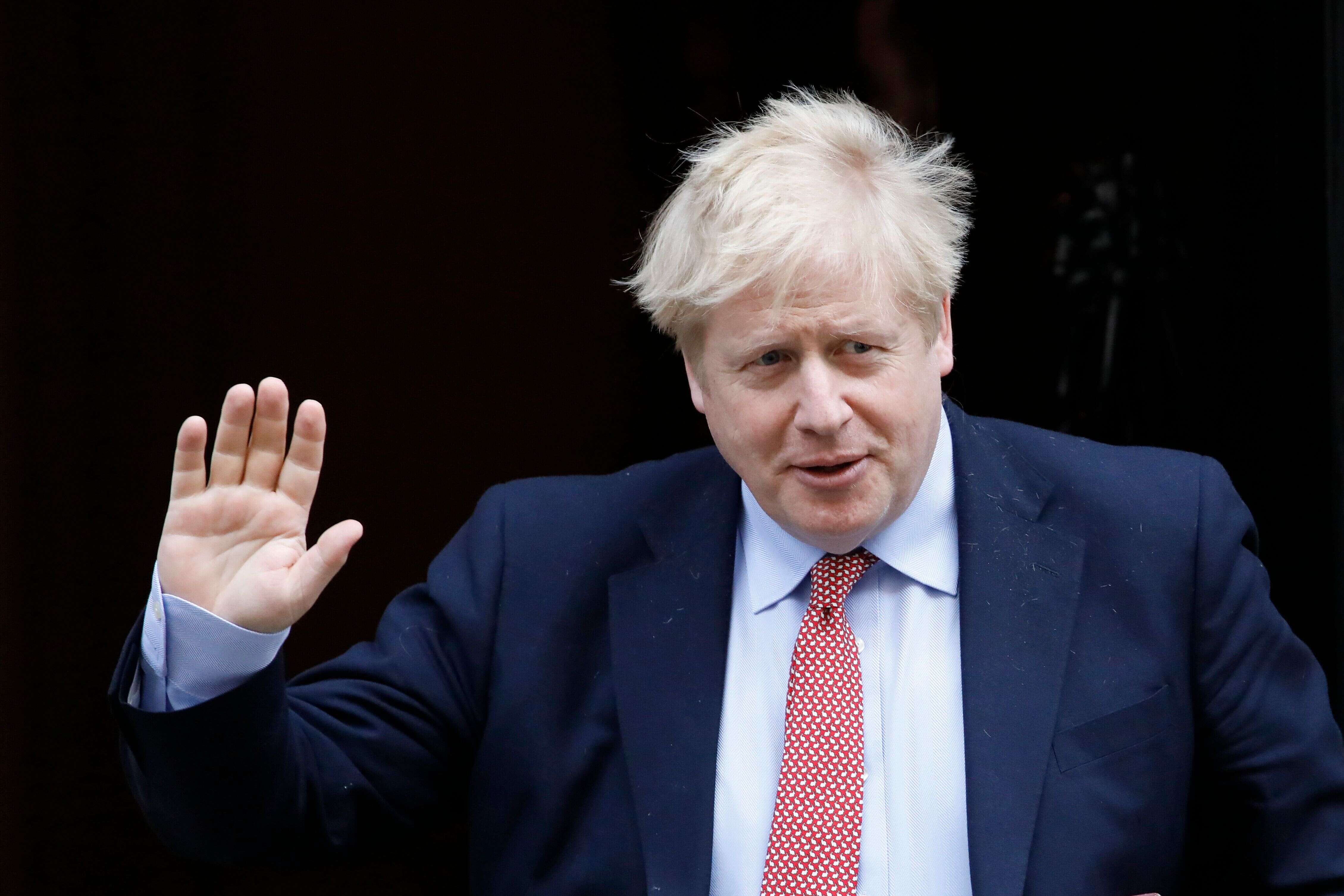 Boris Johnson, ici à Londres le 25 mars 2020.