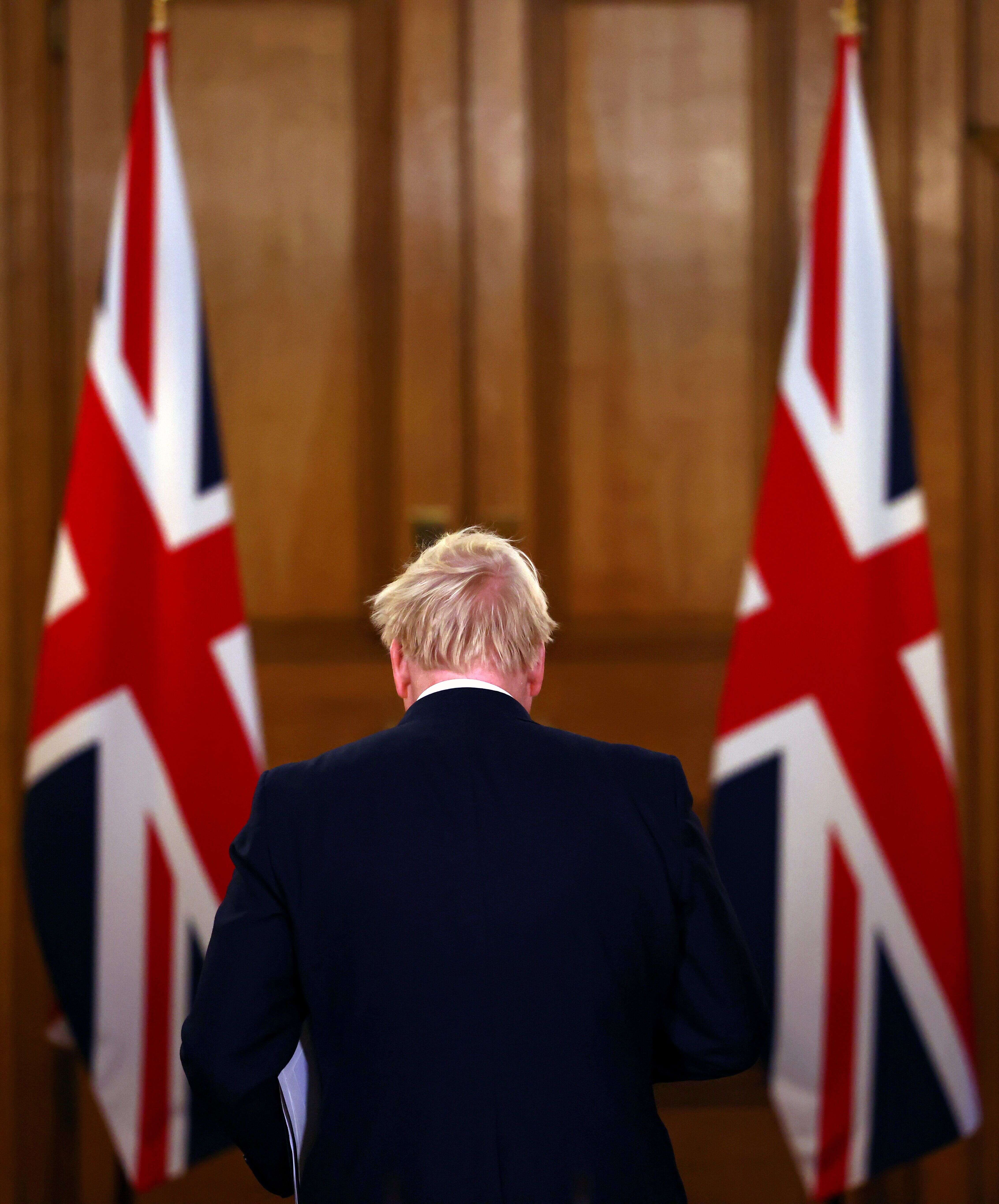 Boris Johnson, ici à Londres en Angleterre, le 22 octobre 2020.