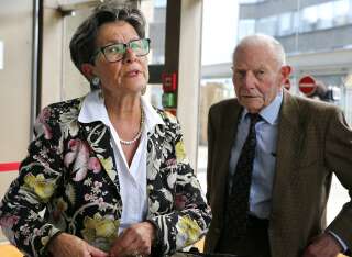 Viviane et Pierre Lambert, les parents de Vincent Lambert, le 9 juin 2016 à la cour d'appel de Reims.