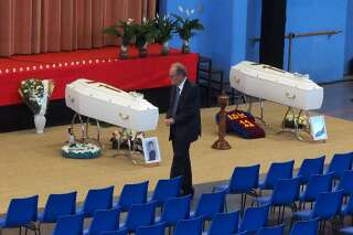 Drame de Millas: Fleurs blanches et couleurs du Barca pour les obsèques de quatre des collégiens