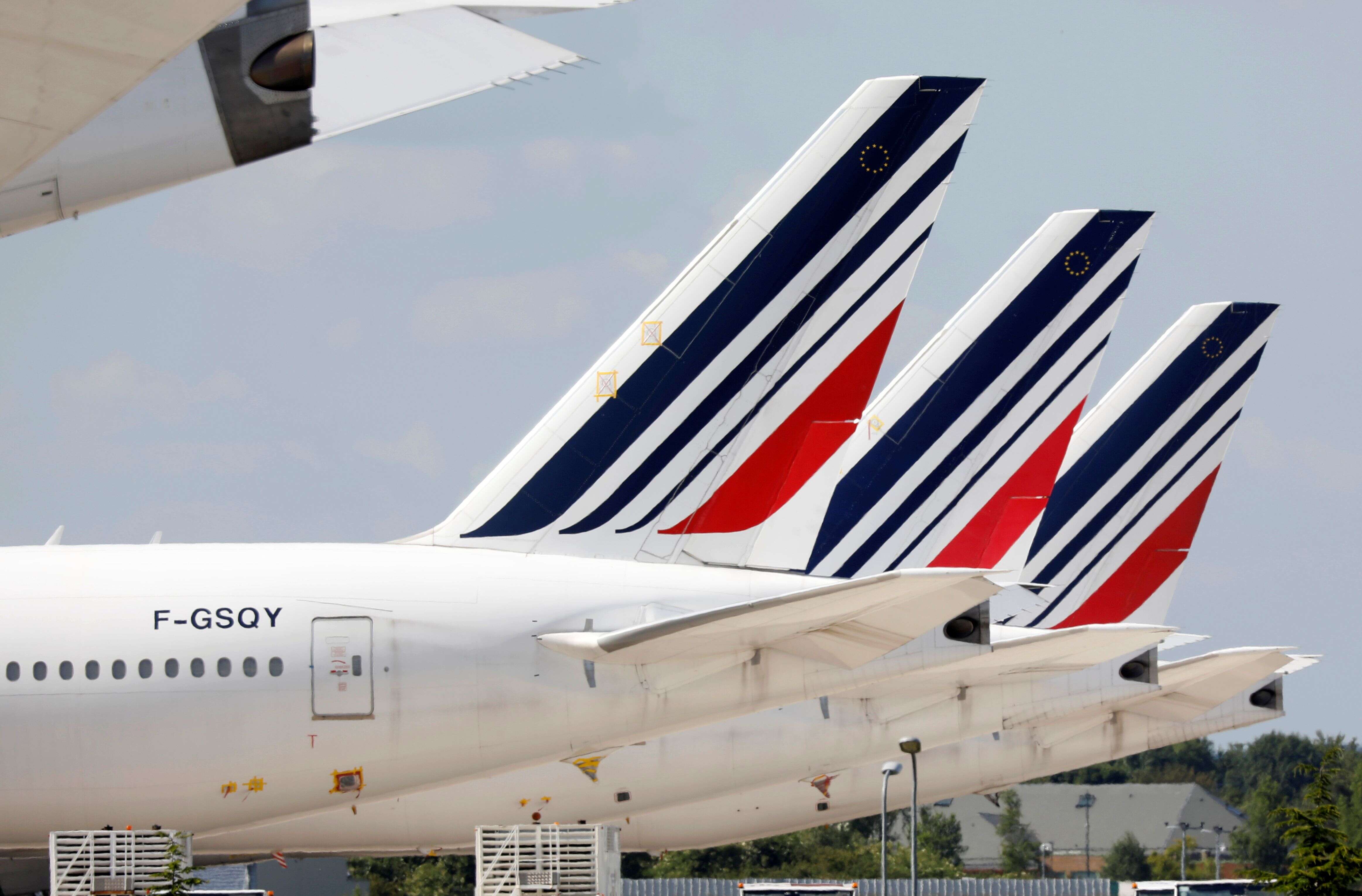 Des avions Air France à l'aéroport Charles de Gaulle, le 25 mai 2020