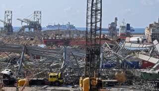 Une vue du port détruit de Beyrouth, au Liban, le 11 août 2020.