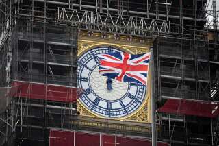 Le drapeau britannique flottant devant Big Ben à Londres, au Royaume-Uni, le 25 mars 2021. (photo d'illustration)