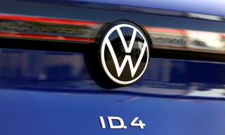Une Volkswagen ID.4 SUV présentée à Wolfsburg, en Allemagne, le 26 mars 2021.