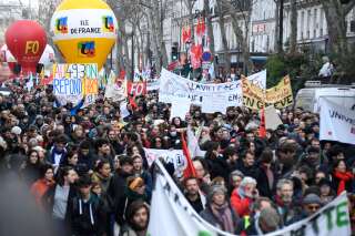 Une manifestation contre la réforme des retraites, le 3 mars à Paris
