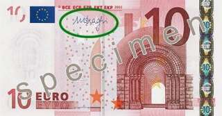 La signature de Mario Draghi, président de la BCE, apparaît actuellement sur les billets en euros.