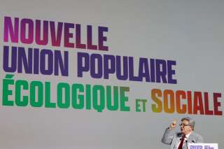 Jean-Luc Mélenchon photographié lors du lancement de la Nouvelle union populaire écologique et sociale (NUPES) samedi 7 mai à Aubervilliers (illustration)