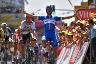 Tour de France 2018: Fernando Gaviria, le coureur colombien, remporte au sprint la première étape