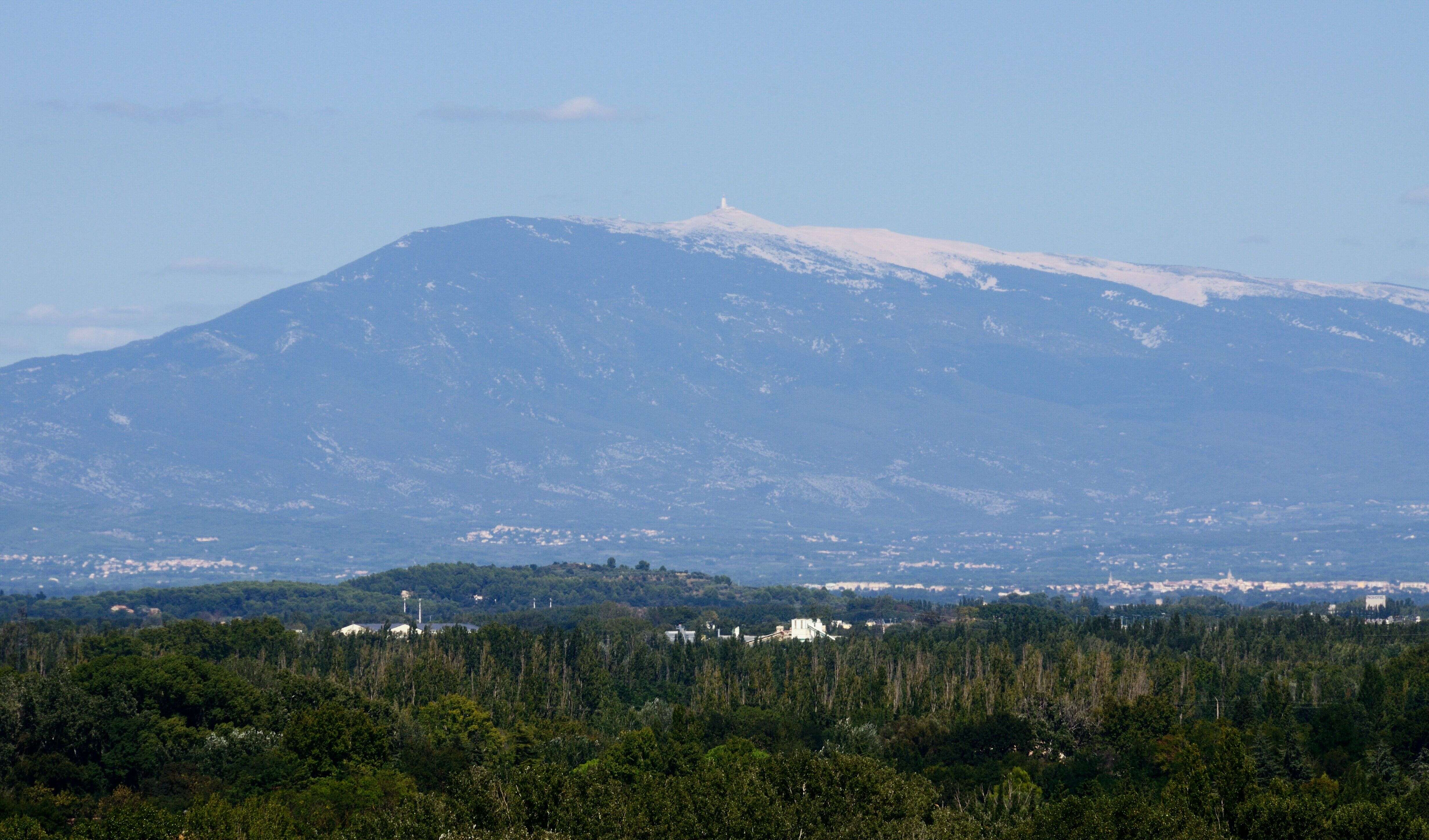 View of Mont Ventoux from Avignon, Provence, France