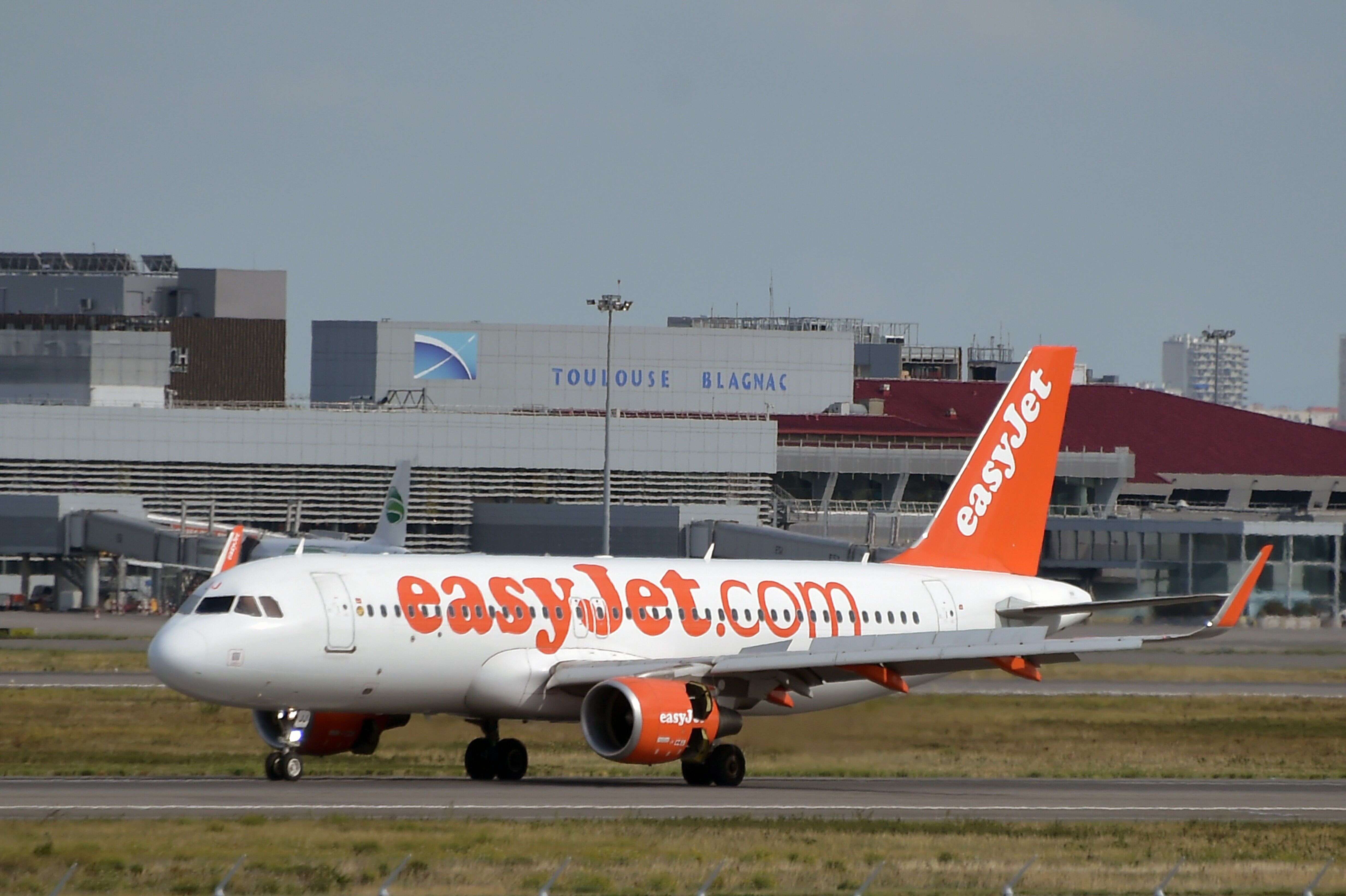 Un Airbus A20-200 de la compagnie Easyjet à l'aéroport de Toulouse-Blagnac le 27 septembre 2019.