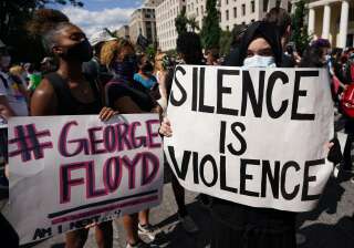 George Floyd est mort asphyxié, conclut une autopsie indépendante (manifestation proche de la Maison Blanche le 31 mai 2020)
