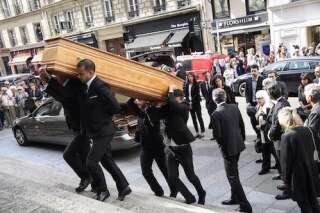 Les images des obsèques de Pierre Bellemare à l'église Saint-Roch à Paris