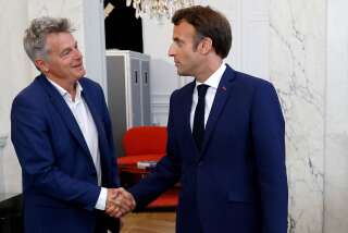 Fabien Roussel et Emmanuel Macron, le 21 juin 2022.
