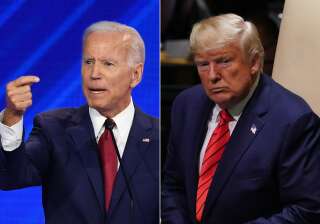 Un montage photo présentant Joe Biden et Donald Trump en septembre 2019