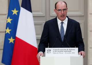 Le Premier ministre Jean Castex après un conseil de Défense à l'Elysée, le 23 octobre 2020