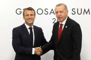 Emmanuel Macron et Recep Tayyip Erdogan, ici à Osaka au Japon, le 28 juin 2019.