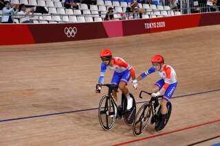 Benjamin Thomas et Donavan Grondinin remportent la médaille de bronze aux JO de Tokyo le 7 août 2021.