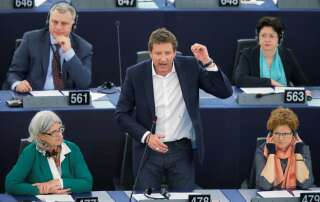 Yannick Jadot au Parlement européen à Strasbourg le 19 avril 2019.