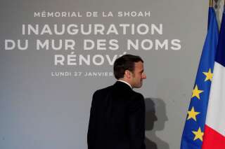 Emmanuel Macron au mémorial de la Shoah à Paris lundi 27 janvier.