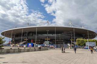 Une vue extérieure du Stade de France avant France-Albanie le 7 septembre 2019.