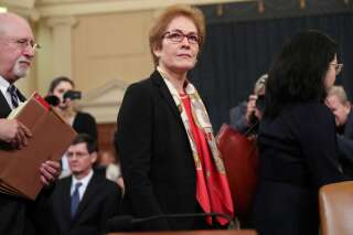 L'ex-ambassadrice Marie Yovanovitch, ici au Congrès à Washington le 15 novembre, est au cœur de l'enquête en destitution qui vise Donald Trump.