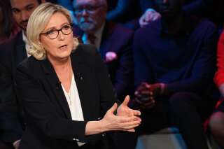 Assistants d'eurodéputés RN: Marine Le Pen devant les juges  (Photo prise le 10 avril 2019).