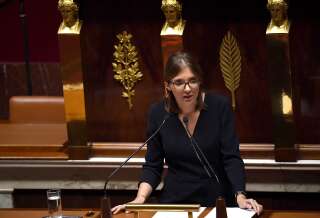 Aurore Bergé à photographiée à l'Assemblée nationale en octobre 2019 (illustration)