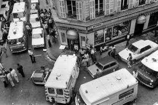 Photo d'illustration: la rue des Rosiers, le jour de l'attentat le 9 août 1982.