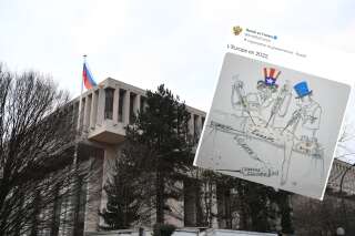 Ukraine: ce dessin de l'ambassade de Russie en France provoque un tollé