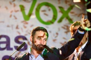 Santiago Abascal est le président du parti espagnol d'extrême droite Vox, qui a remporté 24 sièges au Parlement, dimanche 28 avril.