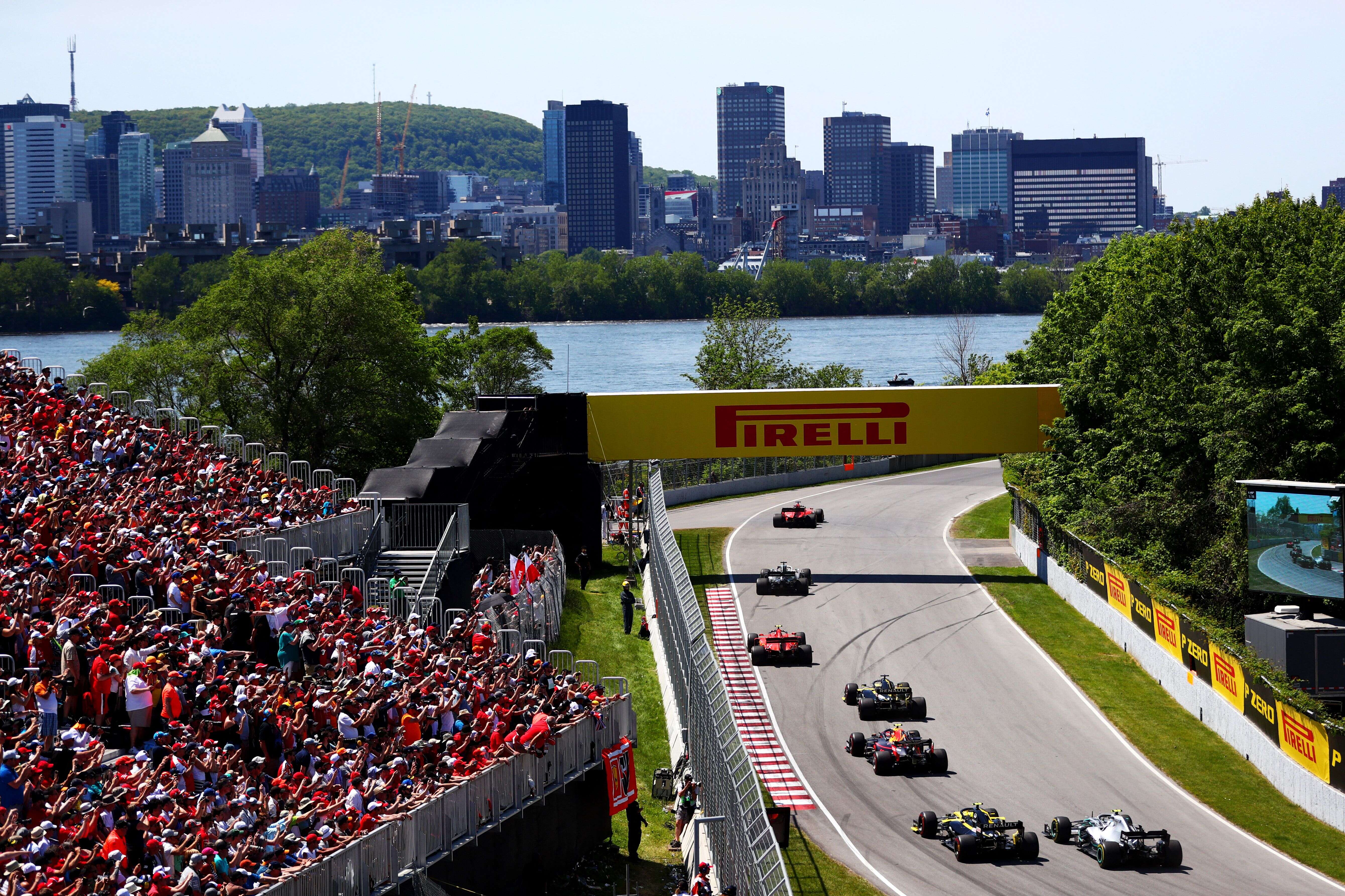 Le circuit Gilles-Villeneuve à Montréal lors de la dernière édition du Grand prix du Canada, en juin 2019.