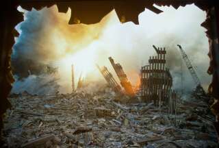 Les restes du World Trade Center après l'attaque terroriste qui a frappé New York le 11 septembre 2001.
