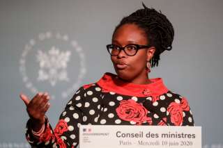 Sibeth Ndiaye le 10 juin 2020 à l'issue d'un conseil des ministres.