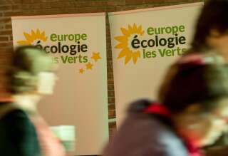 Logo d'Europe écologie les Verts photographiés à l'occasion de l'université d'été 2019 du parti, organisé à Dunkerque (illustration).