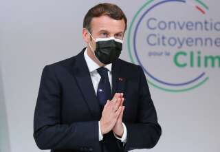 Emmanuel Macron à la Convention citoyenne pour le climat le 14 décembre 2020