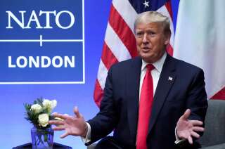 Donald Trump, ici au sommet de l'Otan à Londres en décembre 2019, s'est dit pour l'introduction du Moyen-Orient dans l'organisation du traité de l'Atlantique nord. Et il a même proposé un nouveau nom.