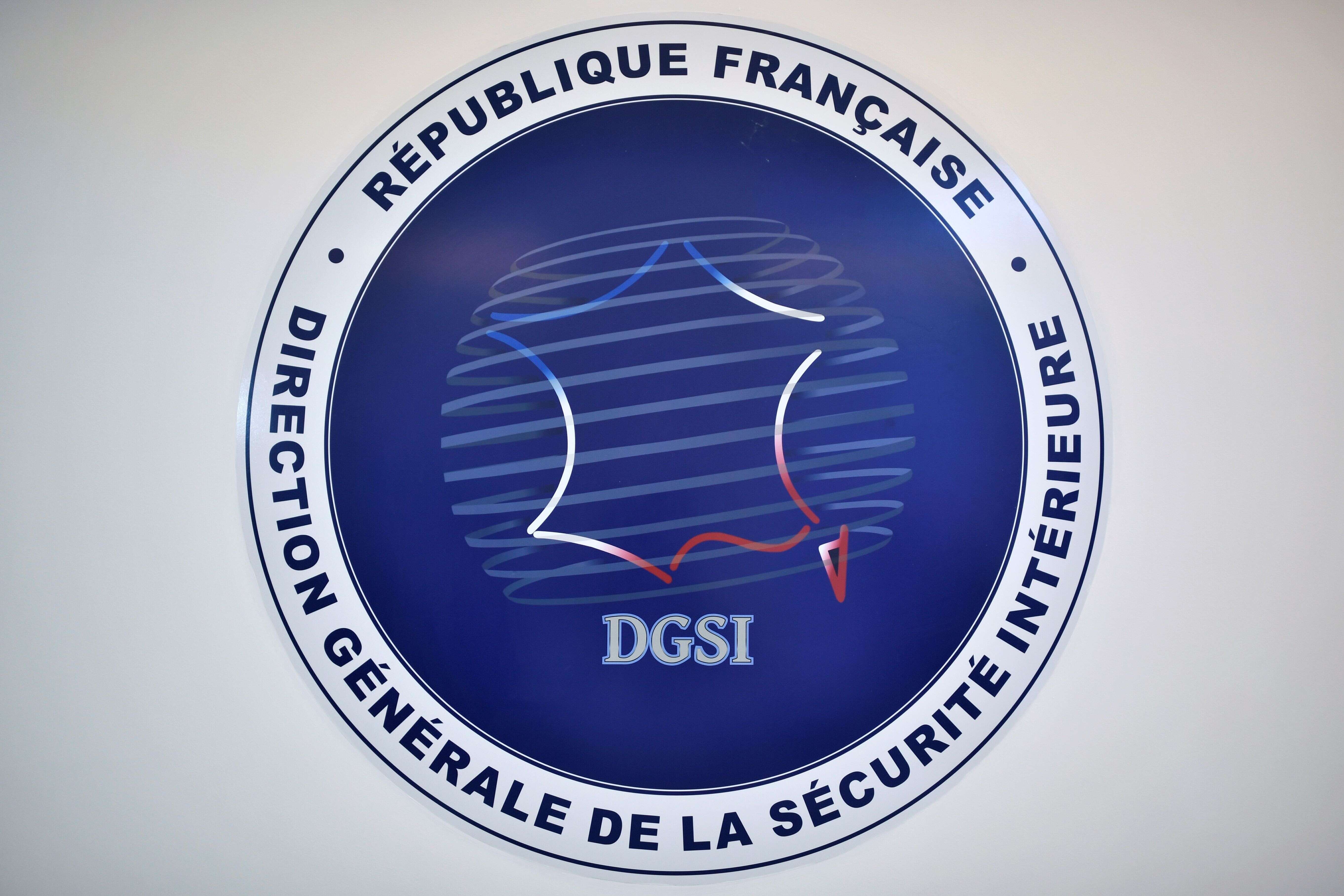 Le logo de la Direction générale de la sécurité intérieure à son siège à Paris, le 31 août 2020.