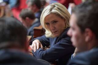 La présidente du Rassemblement national Marine Le Pen, ici à l'Assemblée nationale le 22 octobre, n'est ni prévenue ni témoin dans cette affaire.