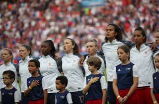 Les Bleues au Parc des Princes lors de leur quart de final de la Coupe du monde face aux Etats-Unis, le 28 juin 2019 (photo d'archives)