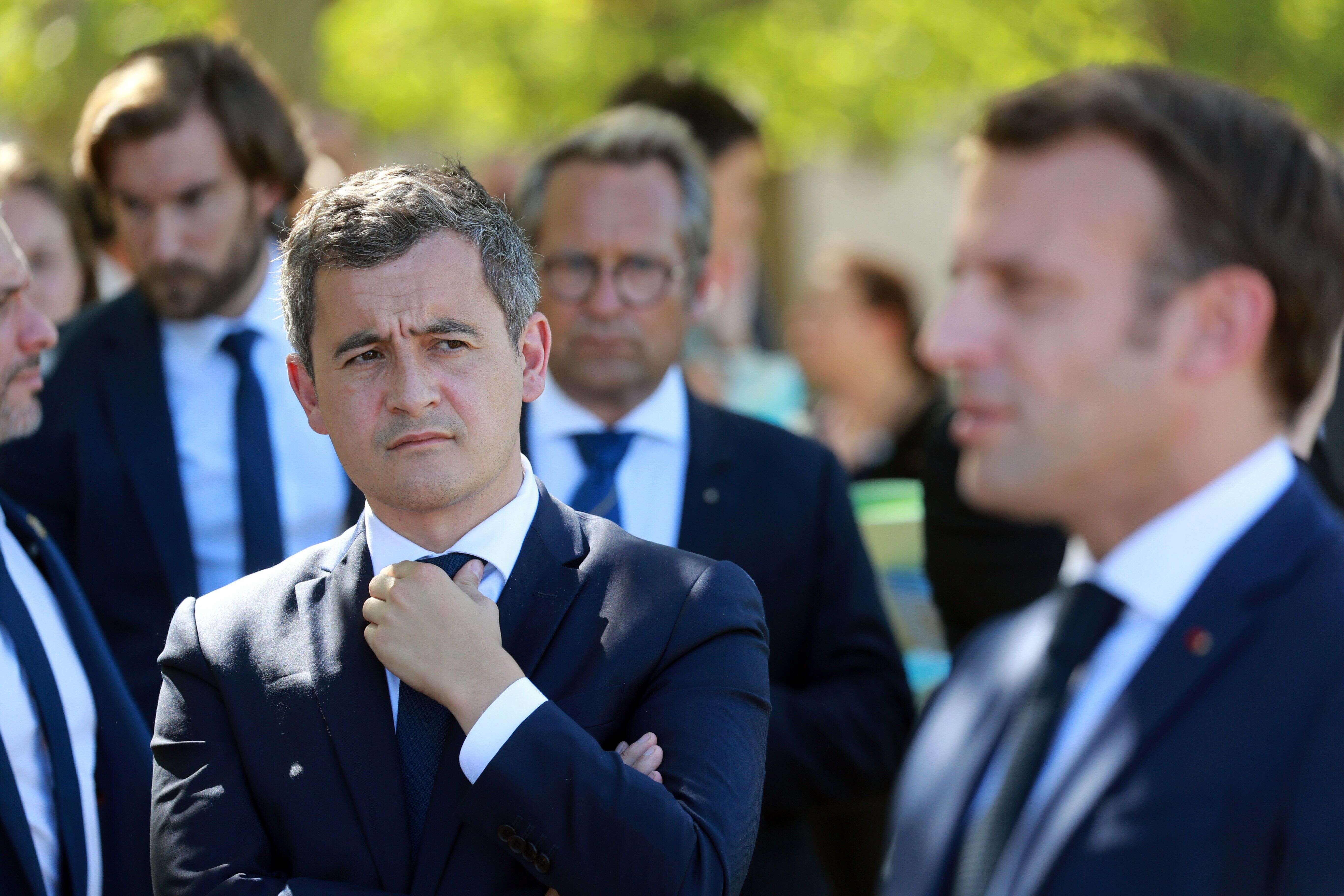 Gerald Darmanin et Emmanuel Macron (ici lors d'un déplacement à Chambord en juillet 2020) participeront au 
