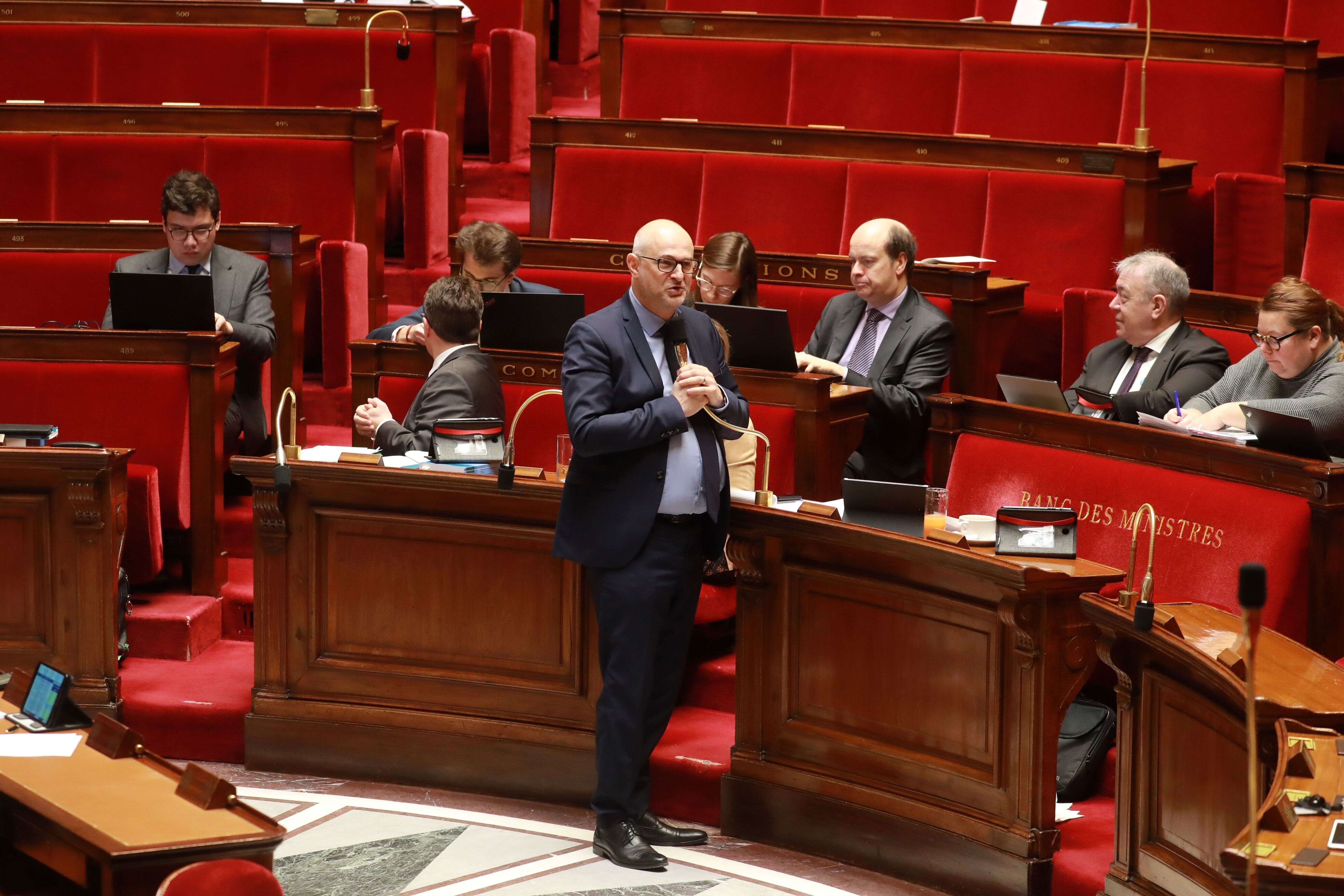 Laurent Pietraszewski à l'Assemblée nationale le 24 février.
